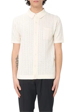 Dolce & Gabbana Homme, Chemises, Blanc, Taille: L Polo Tricoté Classique avec Poche