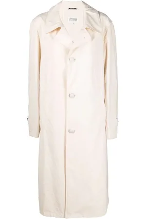 Maison Margiela Femme, Manteaux, Blanc, Taille: 36 FR Manteau en Coton Blanc Aw23