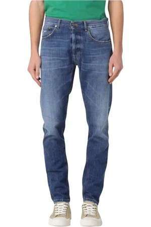 Dondup Homme, Jeans, Bleu, Taille: W33 Jean droit bleu moderne