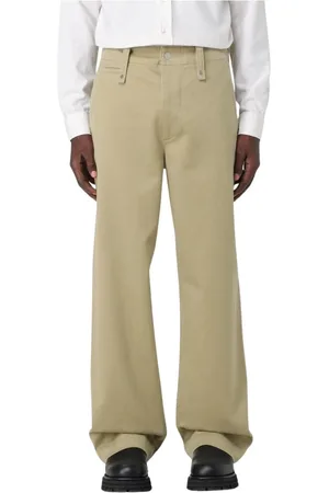 Burberry Homme, Pantalons, , Taille: M Wide Leg Cotton Pantalons