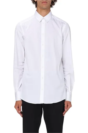 Dolce & Gabbana Homme, Chemises, Blanc, Taille: XL Chemise Classique en Coton