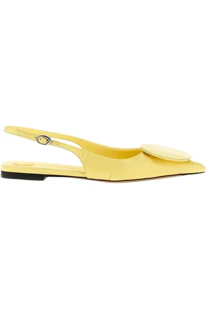 Jacquemus Femme, Chaussures, Jaune, Taille: 36 EU Chaussures Plates Slingback Jaunes