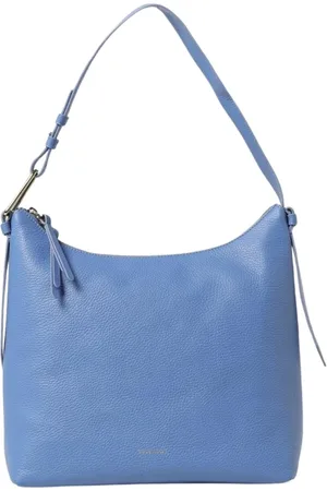 Coccinelle Femme, Sacs, Bleu, Taille: ONE Size Sac Hobo en Cuir Bleu