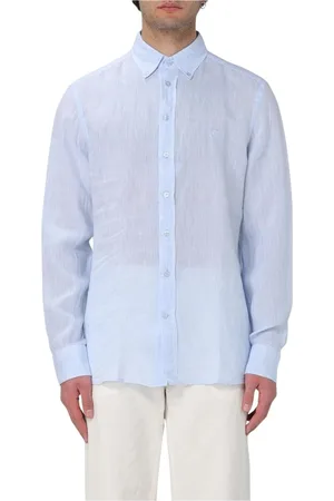 Etro Homme, Chemises, Bleu, Taille: 3XL Chemise décontractée en lin bleu