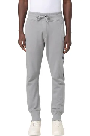 VERSACE Homme, Pantalons, Gris, Taille: L Pantalon de Survêtement Gris Moderne avec Style