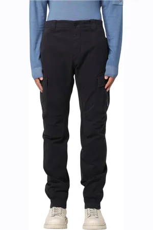 C.P. Company Homme, Pantalons, Noir, Taille: M Pantalon Cargo Noir Jambe Droite