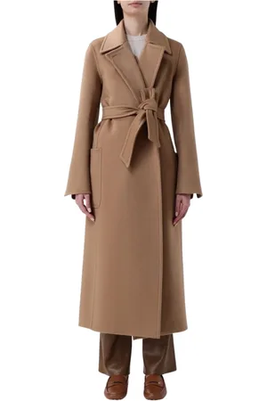 Max Mara Femme, Manteaux, Brun, Taille: 38 FR Manteau Classique en Laine de Chameau
