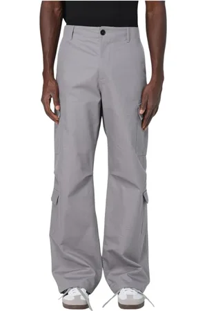 Msgm Homme, Pantalons, Gris, Taille: L Pantalon Cargo Polyvalent pour Homme
