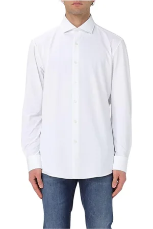 HUGO BOSS Homme, Chemises, Blanc, Taille: M Chemise Rose Sophistiquée