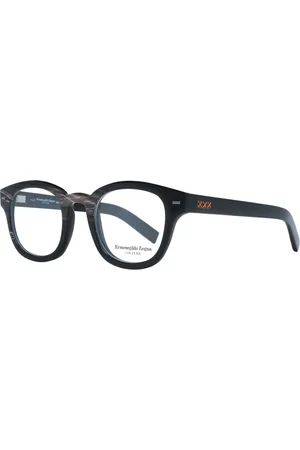 Ermenegildo Zegna Homme, Accessoires, Brun, Taille: ONE Size Montures optiques carrées