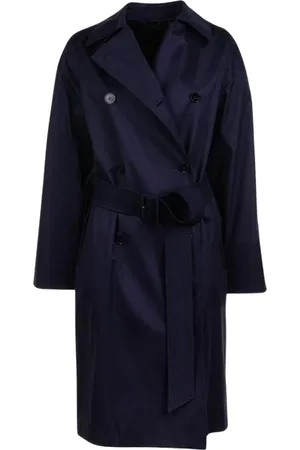 Max Mara Femme, Manteaux, Bleu, Taille: 40 FR Élégant Trench Bleu