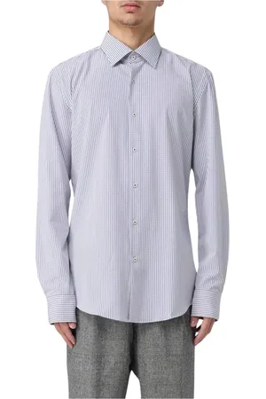 HUGO BOSS Homme, Chemises, Bleu, Taille: L Chemise Rayée Bleue