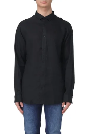 Armani Exchange Homme, Chemises, Noir, Taille: M Chemise Blanche à Manches Longues Style Classique