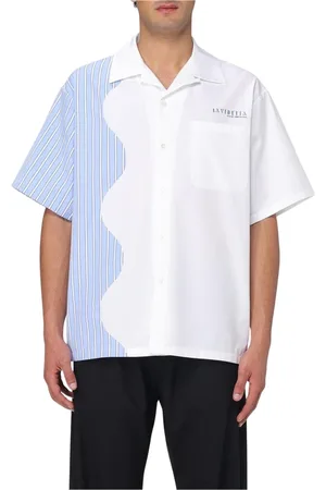 Msgm Homme, Chemises, Blanc, Taille: L Chemise Blanche Classique Design Unique