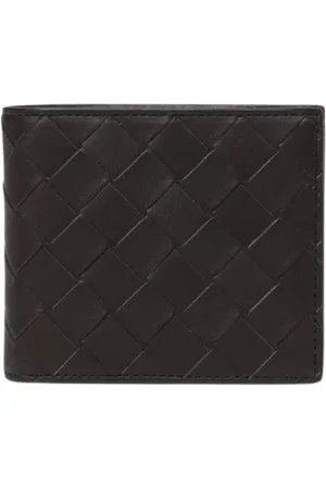 Bottega Veneta Homme, Accessoires, Brun, Taille: ONE Size Portefeuille en cuir marron