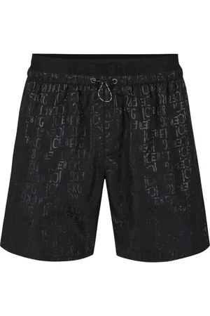 Iceberg Homme, Maillots de bain, Noir, Taille: XL Boxers noirs avec élastique, cordon et logo