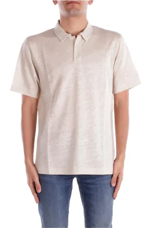 MC2 SAINT BARTH Homme, Tops, , Taille: M Polo avec logo Fermeture à bouton Composition en lin