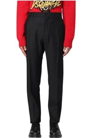 Dsquared2 Homme, Pantalons, Noir, Taille: M Pantalon Noir Straight-Leg