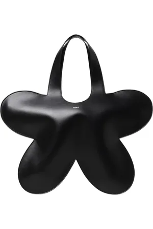 COPERNI Femme, Sacs, Noir, Taille: ONE Size Sac Fourre-Tout en Cuir Noir avec Fleurs