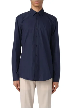 HUGO BOSS Homme, Chemises, Bleu, Taille: S Chemise Formelle Bleue pour Homme