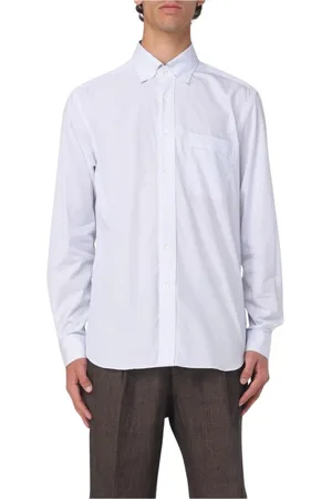 corneliani Homme, Chemises, Bleu, Taille: L Chemise en Coton à Rayures Bleues