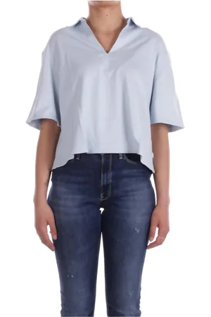 K-Way Femme, Tops, Bleu, Taille: 40 FR Polo Bleu Coupe Classique Coton