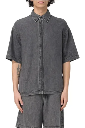 Armani Exchange Homme, Chemises, Gris, Taille: S Chemise avec Détail Logo