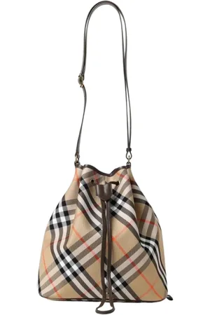 Burberry Femme, Sacs, , Taille: ONE Size Sac bandoulière Vintage Check à cordon de serrage