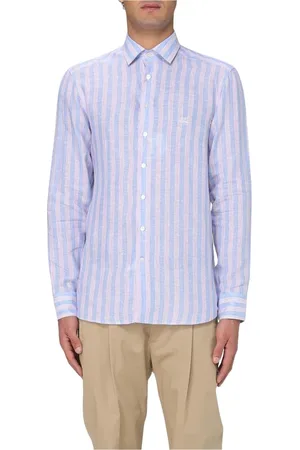 Etro Homme, Chemises, Multicolore, Taille: L Chemise Décontractée à Rayures Roses