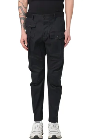 Dsquared2 Homme, Pantalons, Noir, Taille: L Pantalon Cargo Noir Design Élégant