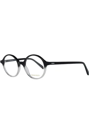 Emilio Pucci Femme, Accessoires, Noir, Taille: ONE Size Montures Optiques Noires pour Femmes Style Rond