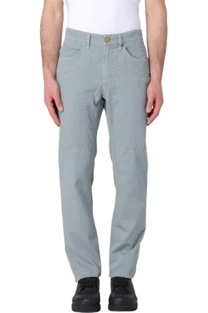 Jeckerson Homme, Pantalons, Gris, Taille: W34 Pantalon en Coton Gris Polyvalent