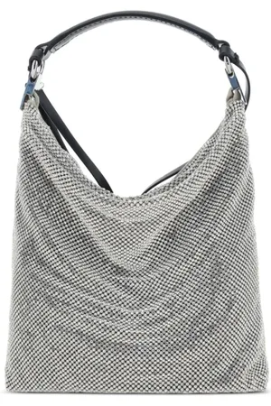 BENEDETTA BRUZZICHES Femme, Sacs, Gris, Taille: ONE Size Sac orné de strass argentés
