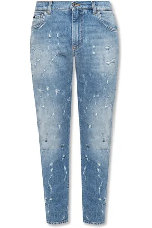Dolce & Gabbana Homme, Jeans, Bleu, Taille: M Jean en Denim de Coton Bleu