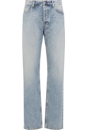 Lanvin Homme, Jeans, Bleu, Taille: W34 Pantalon Bleu Coupe Classique Coton