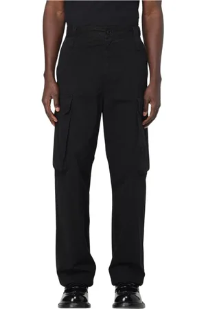 Msgm Homme, Pantalons, Noir, Taille: S Pantalon Cargo Jaune avec Plusieurs Poches
