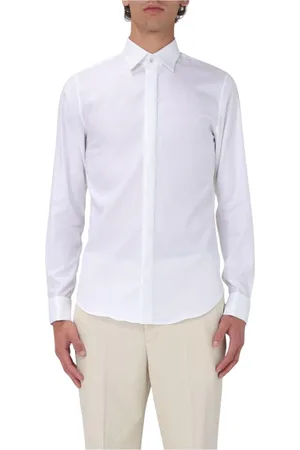 Michael Kors Homme, Chemises, Blanc, Taille: XL Chemise Blanche à Boutons