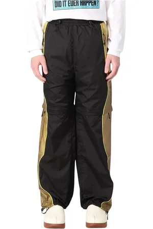 Brain Dead Homme, Pantalons, Noir, Taille: M Pantalon Cargo Rouge pour Homme