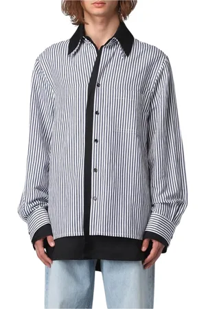 Bottega Veneta Homme, Chemises, Blanc, Taille: M Chemise à rayures pour homme