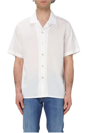 Paul Smith Homme, Chemises, Blanc, Taille: M Chemise bleue à manches courtes, style sophistiqué
