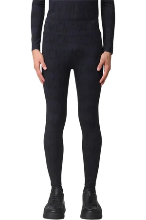 MCM Homme, Pantalons, Noir, Taille: S Leggings Noirs Élégants avec Logo