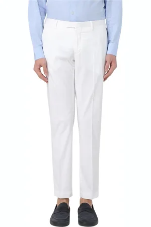 PT Torino Homme, Pantalons, Blanc, Taille: XL Pantalon Slim Fit en Coton Beige