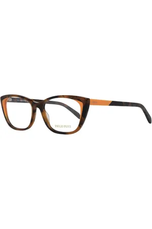 Emilio Pucci Femme, Accessoires, Brun, Taille: ONE Size Montures Optiques Femmes Marron Style Rectangle