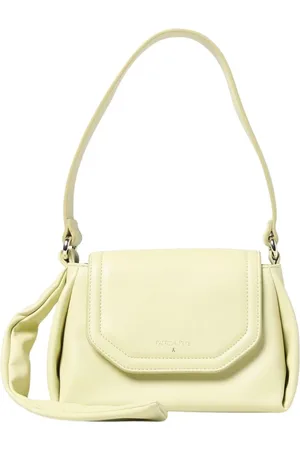 Patrizia Pepe Femme, Sacs, Jaune, Taille: ONE Size Sac à bandoulière en cuir jaune