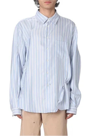424 FAIRFAX Homme, Chemises, Bleu, Taille: M Chemise oversize bleue délavée