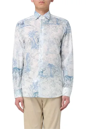 Etro Homme, Chemises, Multicolore, Taille: 3XL Chemise Jungle Manches Longues Design Élégant