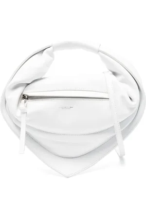 Federico Cina Femme, Sacs, Blanc, Taille: ONE Size Sac Fourre-Tout Blanc avec Fermeture Éclair