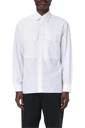 Sunflower Homme, Chemises, Blanc, Taille: XL Chemise Élégante en Popeline avec Motif Tournesol