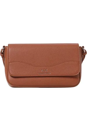 Armani Exchange Femme, Sacs, Brun, Taille: ONE Size Sac Bandoulière en Cuir Noir