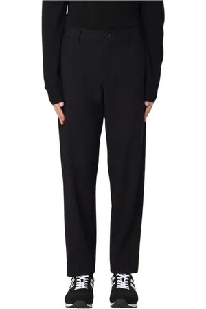 Armani Exchange Homme, Pantalons, Noir, Taille: W31 Pantalon Noir Straight-Leg Élégant